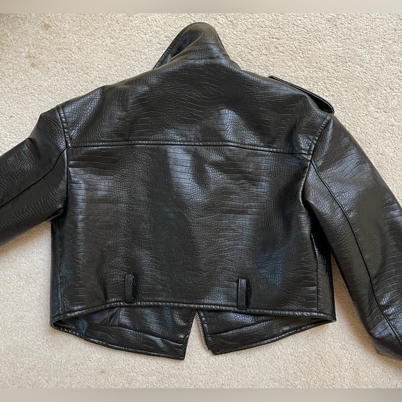 Dynamite cropped leather jacket - Picture 2 of 3